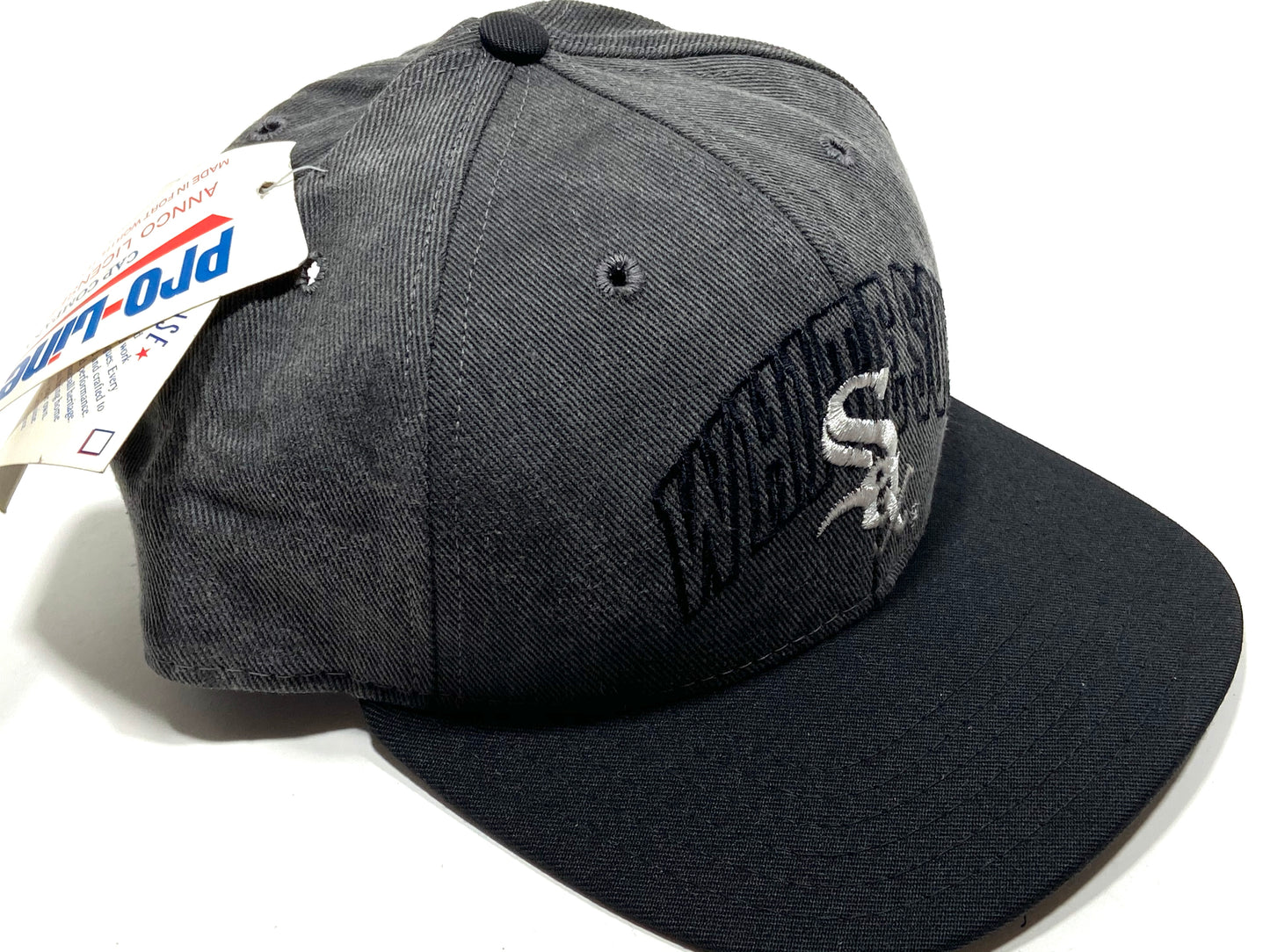 Chicago White Sox Vintage MLB Gray "Sox" Snapback by Pro-Line (Annco)