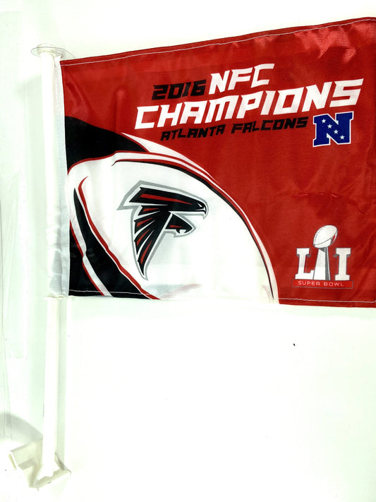 Atlanta Falcons 2016 NFL NFC Champions Car Flag by Rico Industries