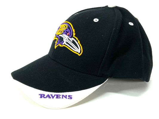 Baltimore Ravens Vintage NFL Black 15% Wool Logo Cap by Twins Enterprise