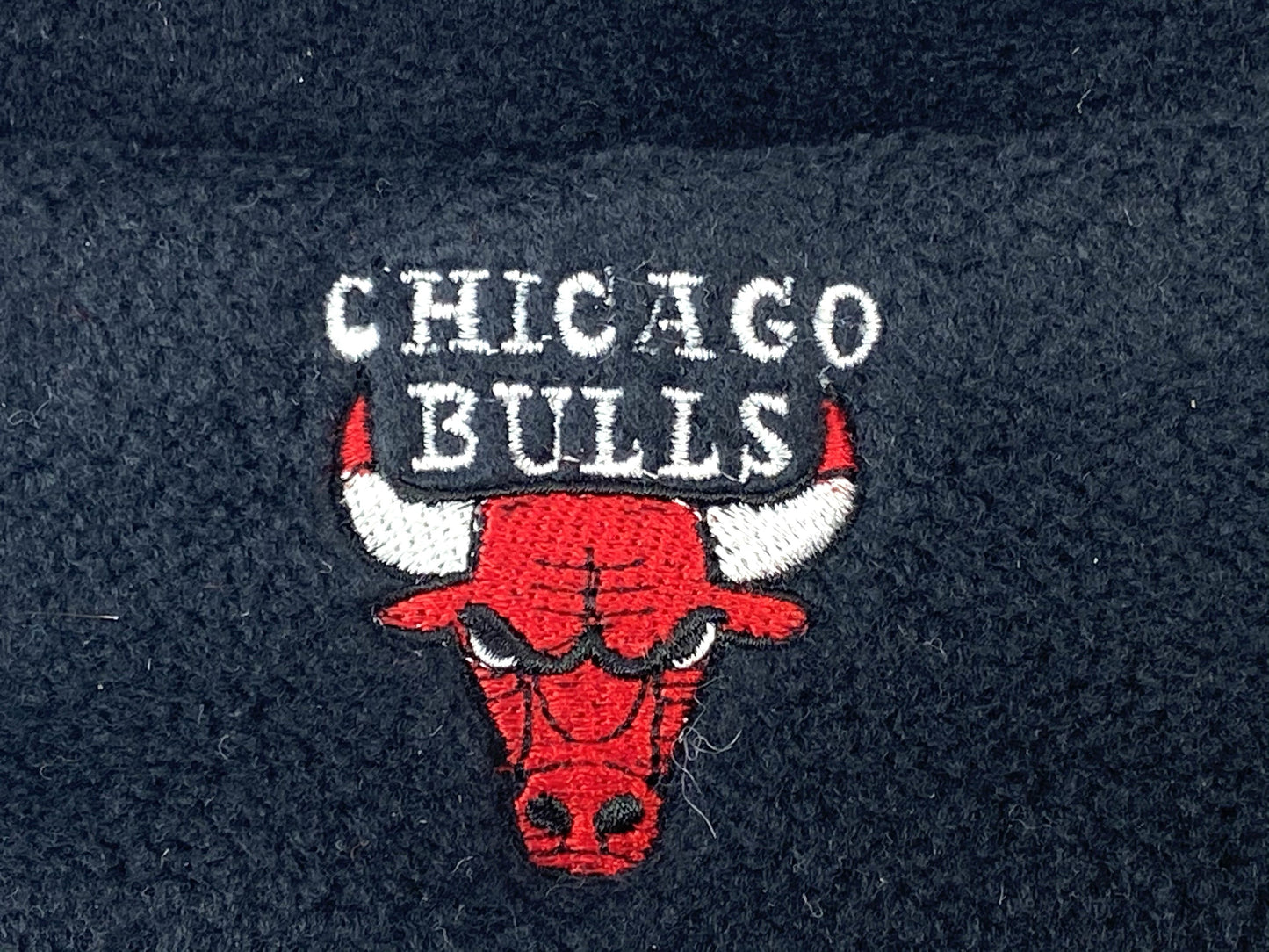 Chicago Bulls Vintage NBA Cuffed Black Fleece Hat by Drew Pearson Marketing