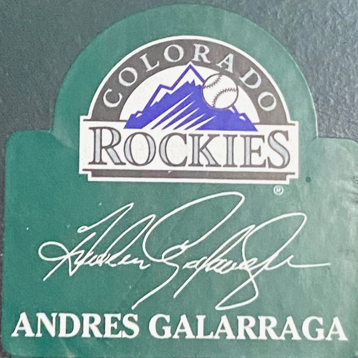 Andres Galarraga 1996 MLB Colorado Rockies Headliner Figurine (New) by Corinthian