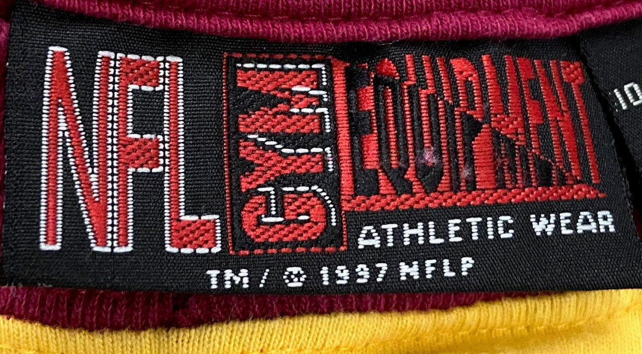 Washington Redskins NFL 1997 Vintage Team Color Half Sleeve Shirt Size Large (Used) by NFL Athletic Wear