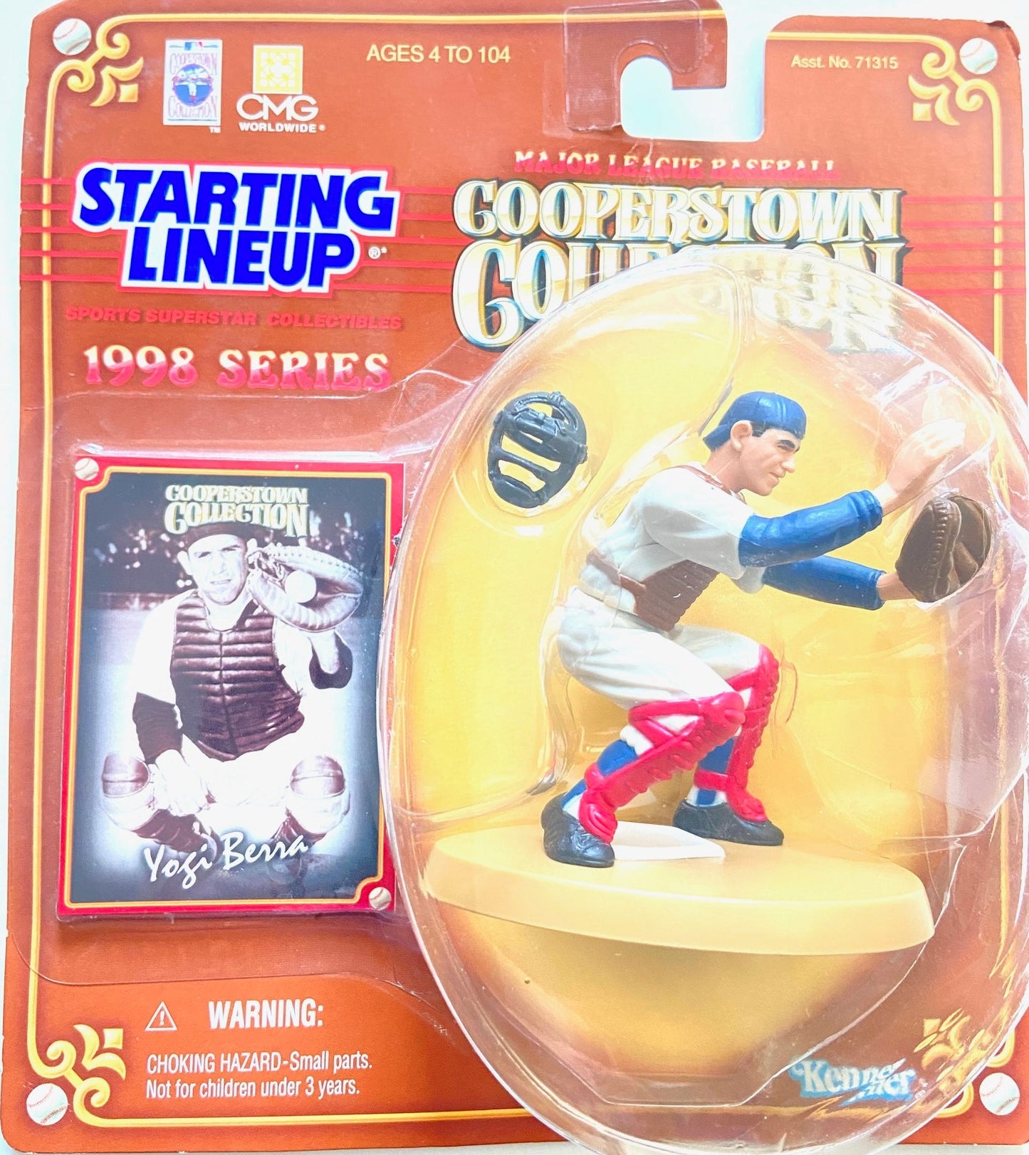 Yogi Berra 1998 Cooperstown Collection Starting Lineup MLB Figurine (New) by Kenner