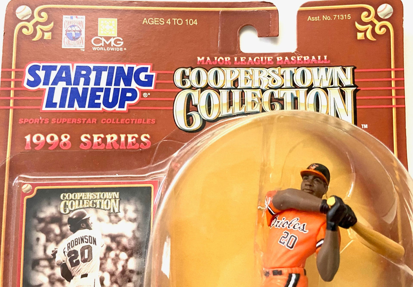 Frank Robinson 1998 Cooperstown Collection Starting Lineup MLB Figurine (New) by Kenner