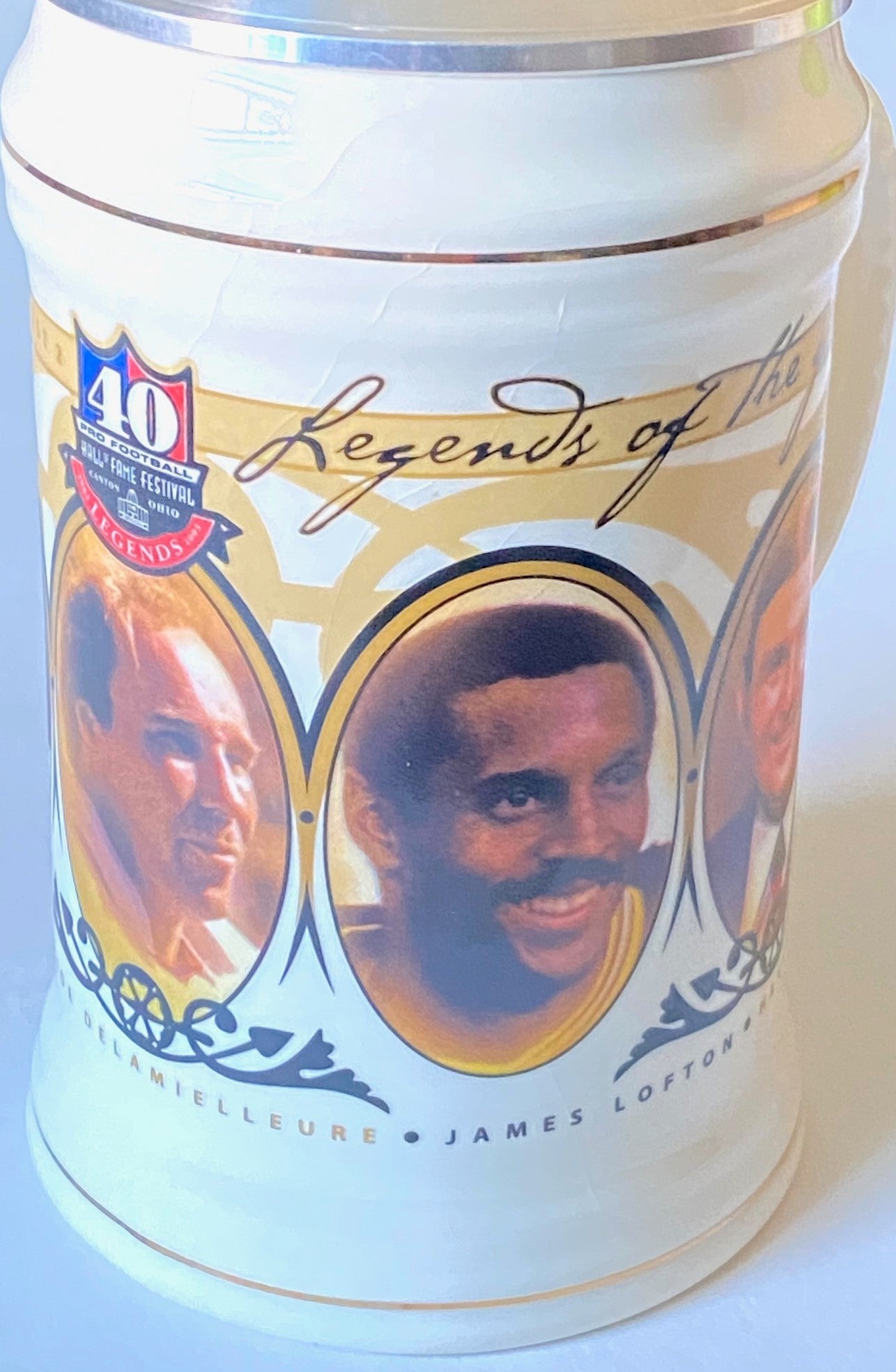 NFL 2003 Hall of Fame 8 3/4" Legends of the Game Stein (Used) by National City Bank/Armada Funds