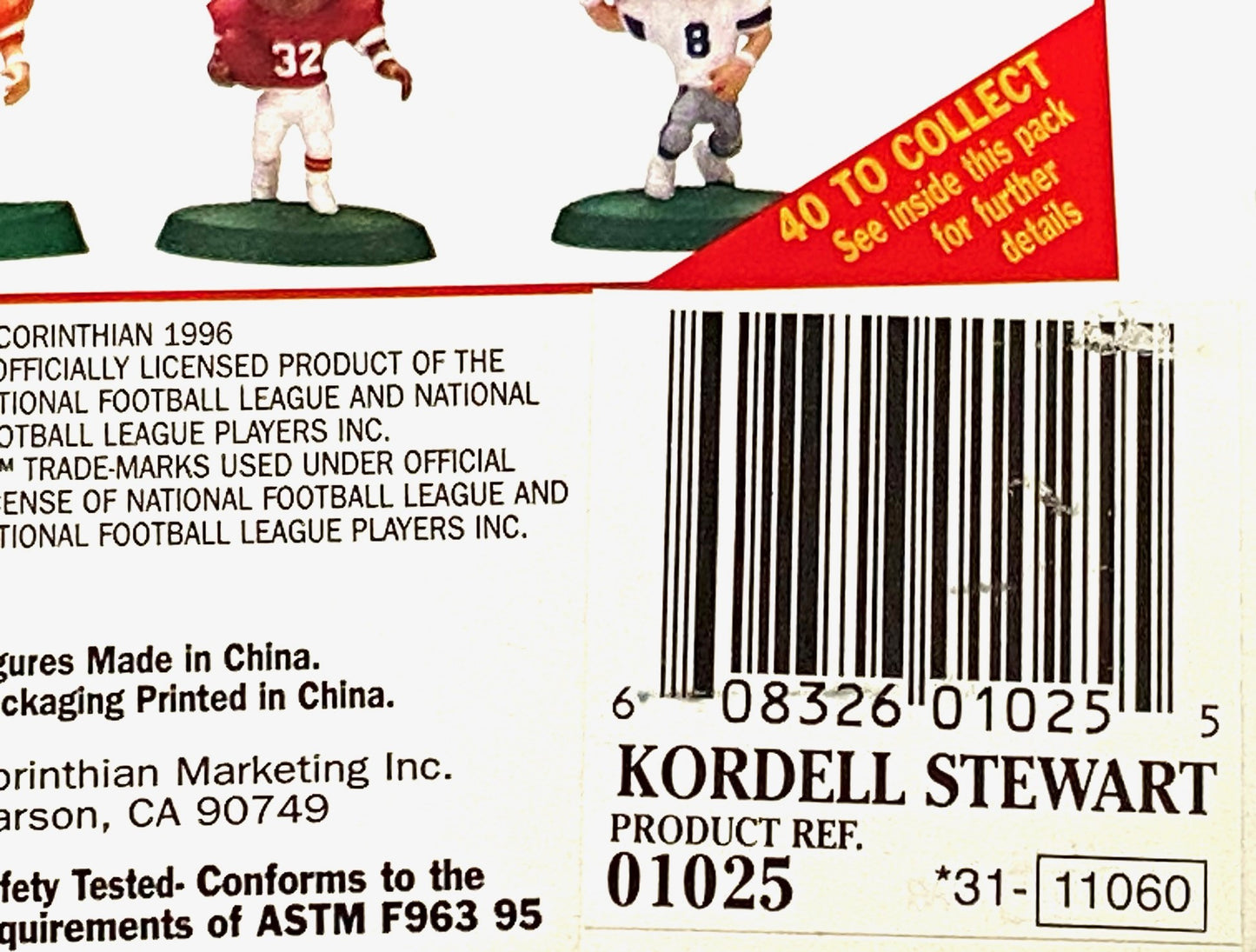 Kordell Stewart 1996 NFL Pittsburgh Steelers Headliner Figurine by Corinthian