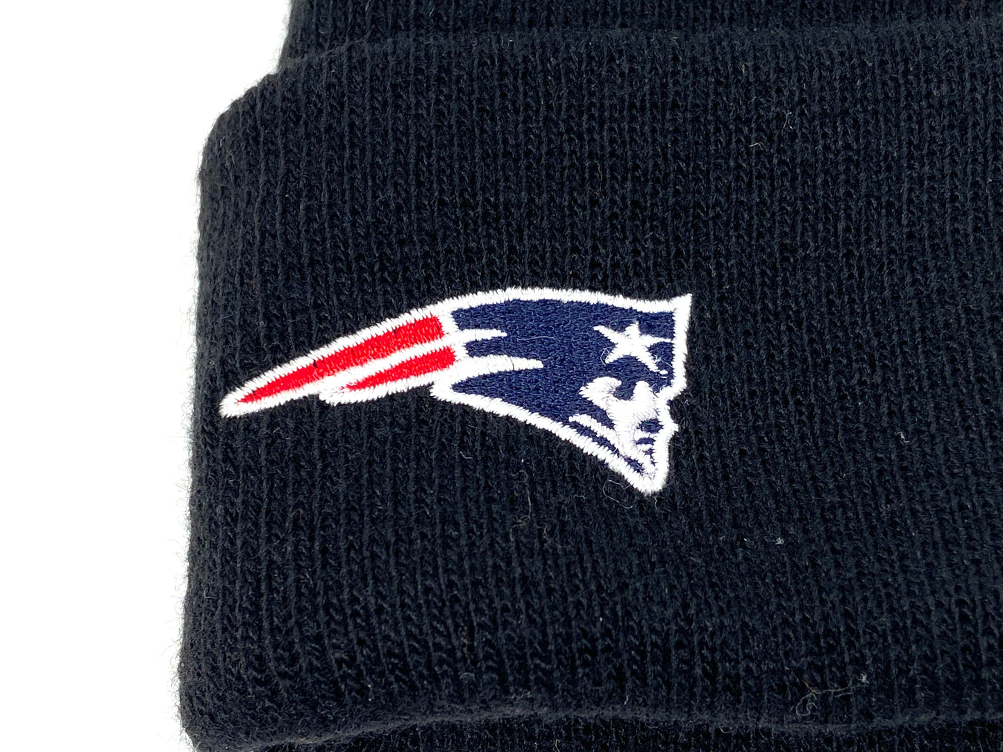 New England Patriots Vintage NFL Late '90's NOS Oversize Logo Knit Hat by NFL