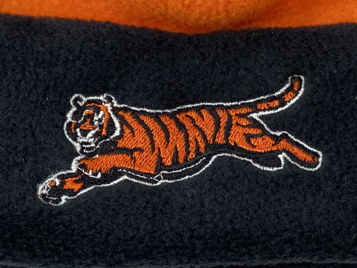 Cincinnati Bengals Vintage NFL Adult and Youth Fleece Logo Knit Hat By Drew Pearson