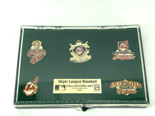 Cleveland Indians Vintage MLB 5-Piece Pin Set by Peter David