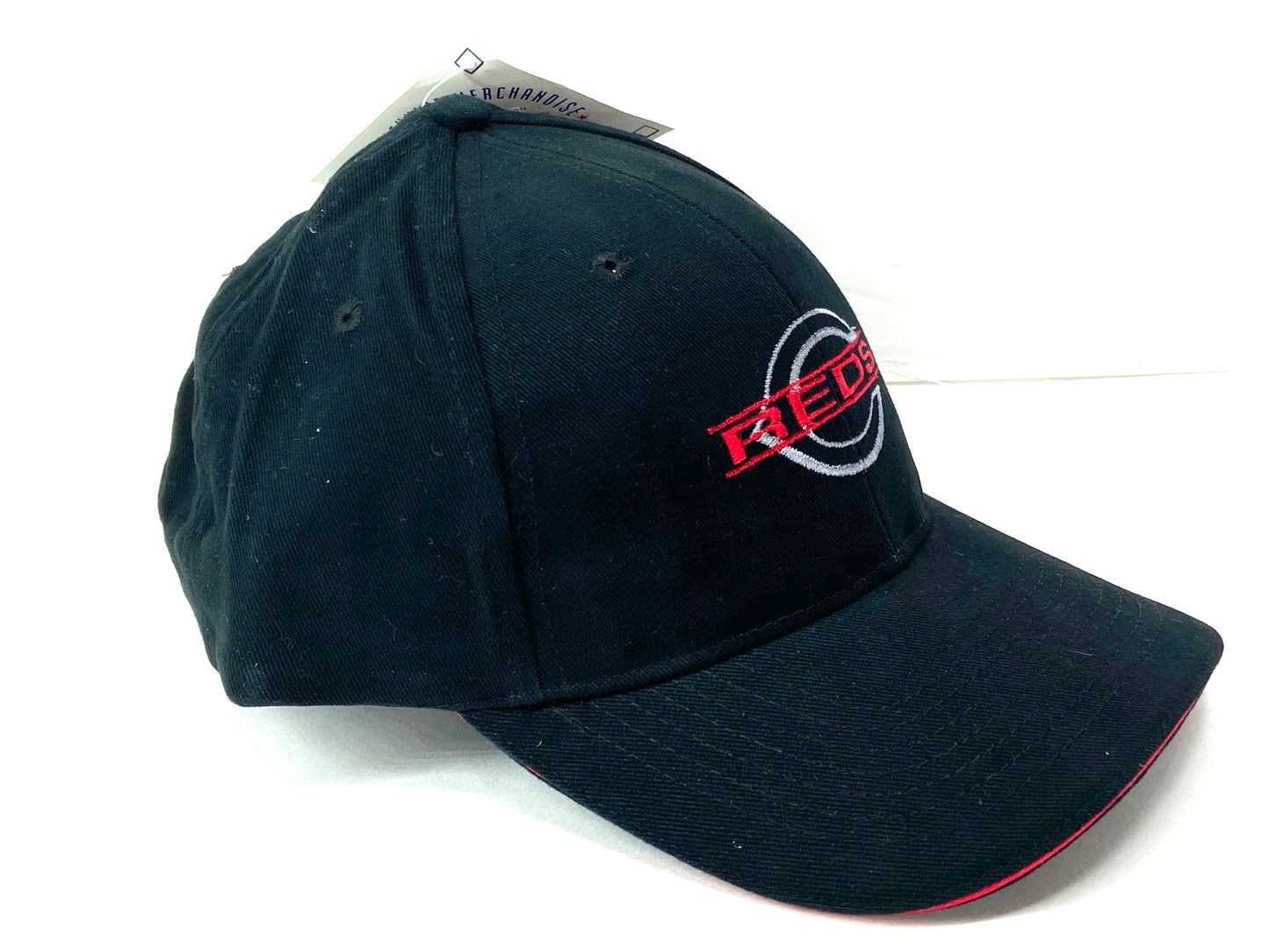 Cincinnati Reds Vintage Late '90's MLB Black Stitched Logo Ballcap by Drew Pearson Marketing