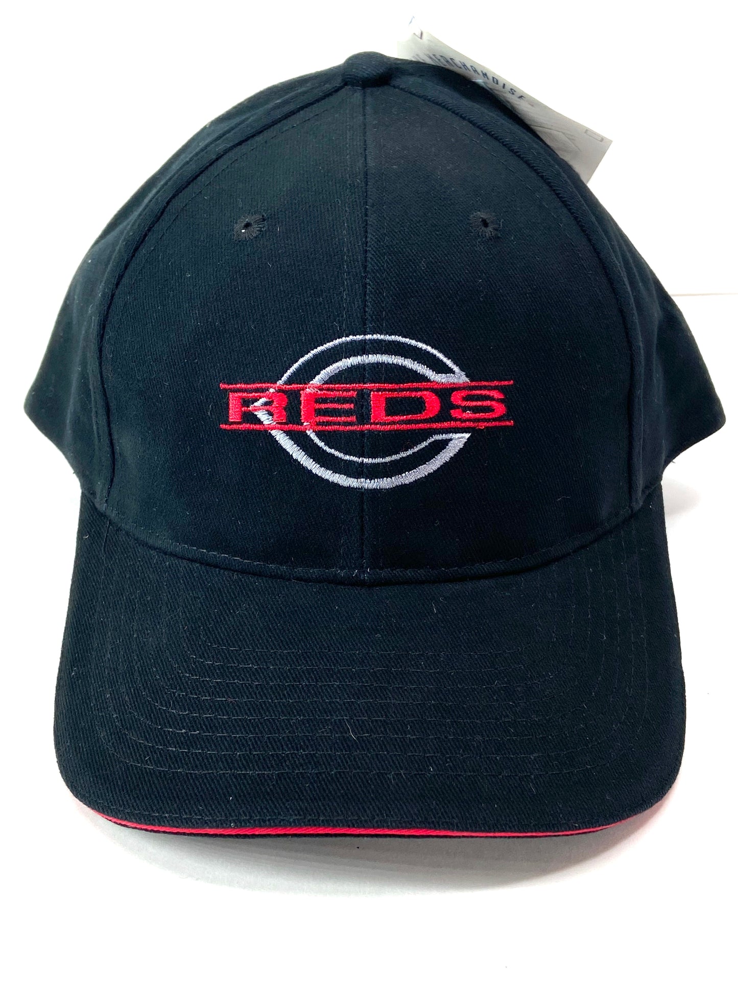 Cincinnati Reds Vintage Late '90's MLB Black Stitched Logo Ballcap by Drew Pearson Marketing
