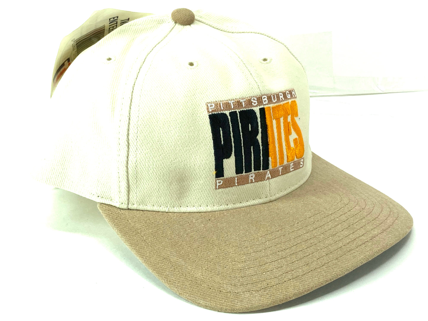 Pittsburgh Pirates Vintage MLB "50-50" Khaki Hat by Twins Enterprise