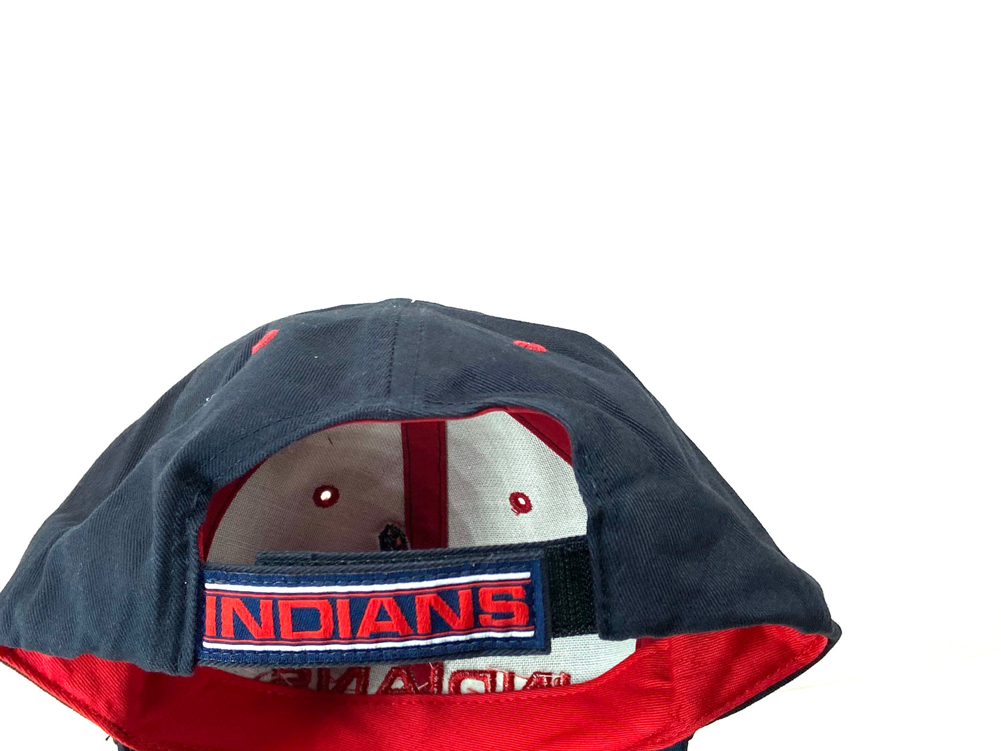 Cleveland Indians MLB Vintage Structured Dark Blue "Stache" Wahoo Hat by Twins Enterprise