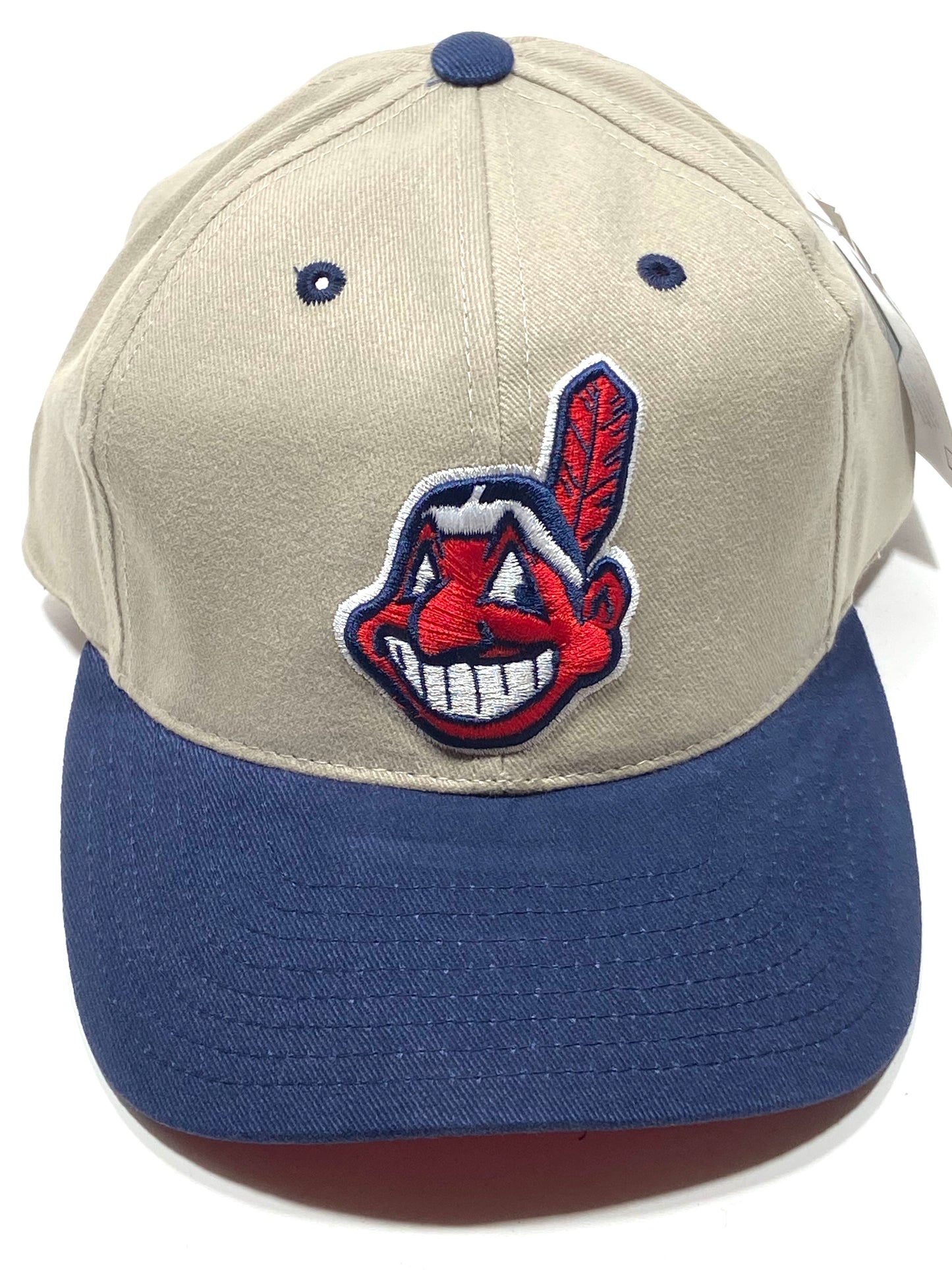 Cleveland Indians Vintage MLB Khaki Logo Hat By Annco