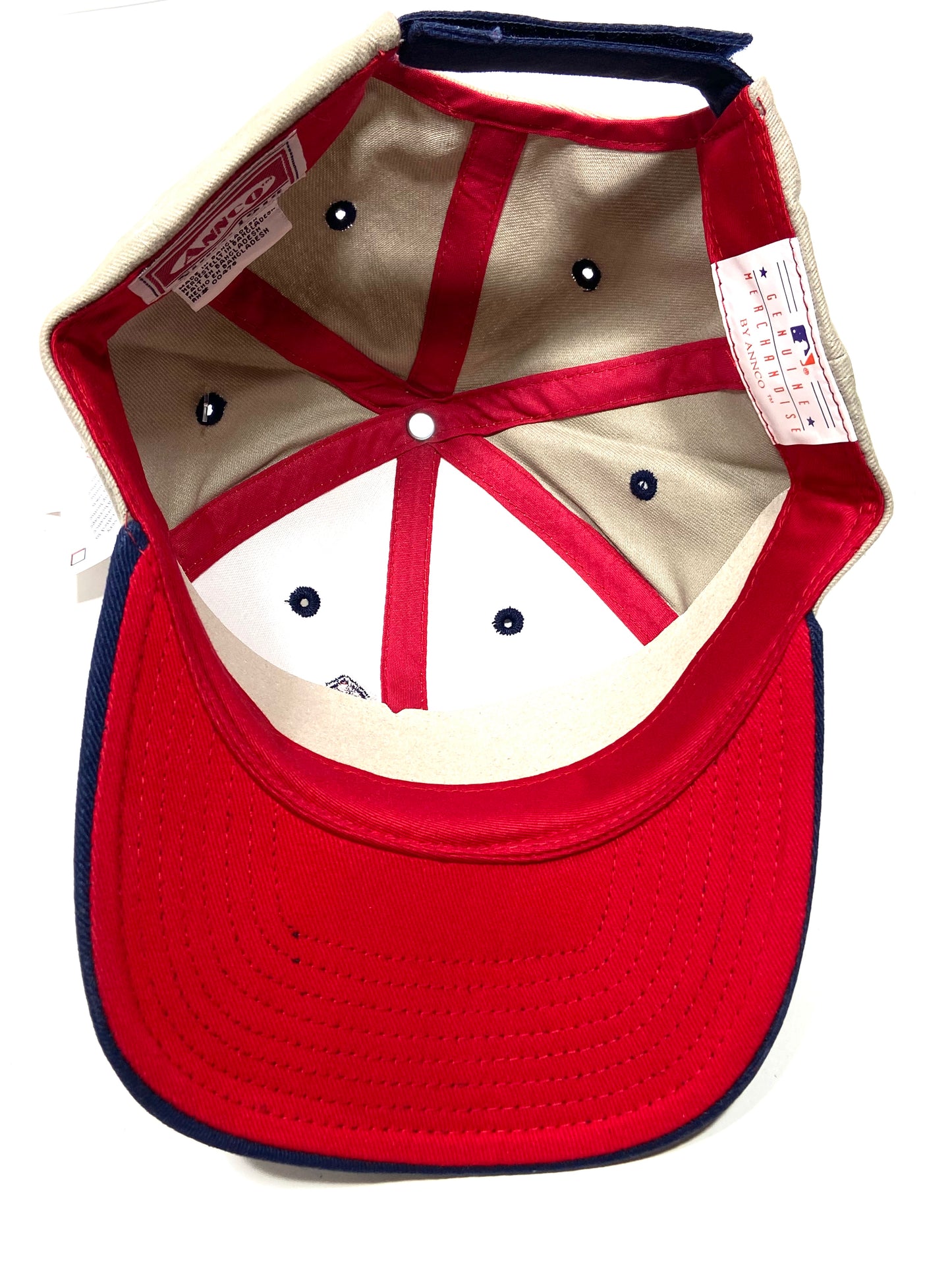 Cleveland Indians Vintage MLB Khaki Logo Hat By Annco