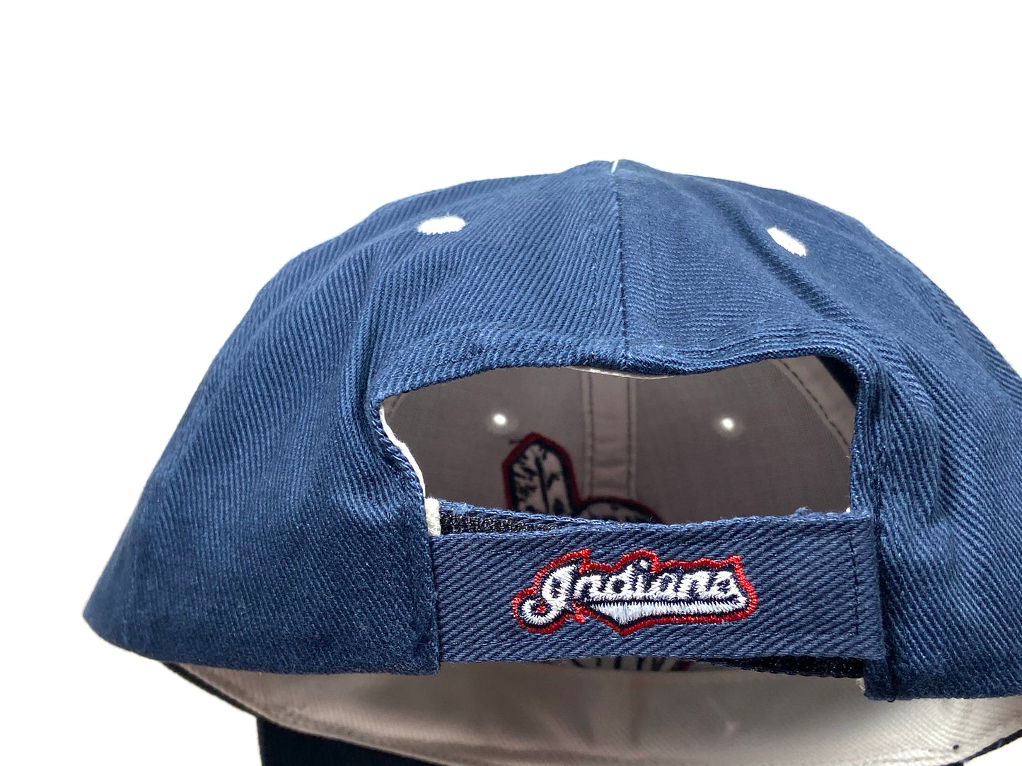 Cleveland Indians Vintage MLB Navy w/White Wahoo Cap by Twins Enterprise
