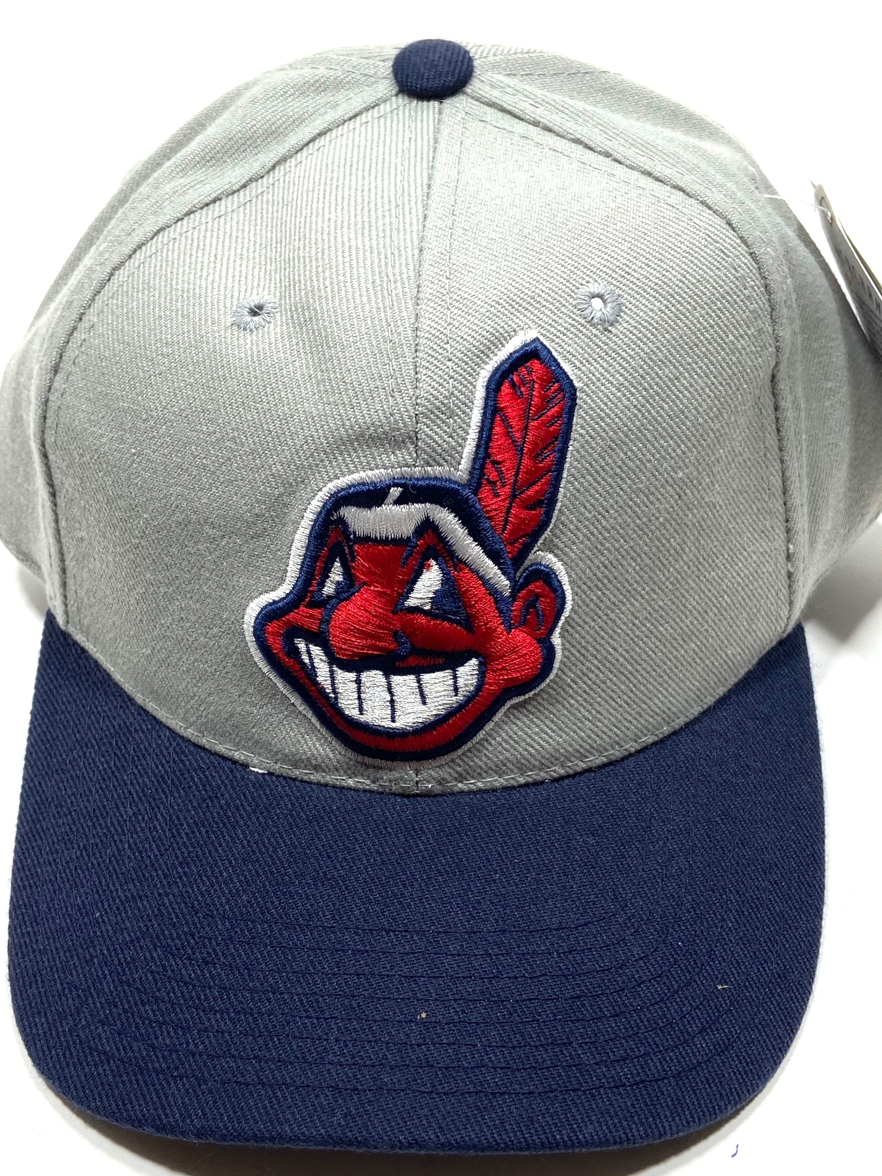 Cleveland Indians Vintage MLB Gray 20% Wool Cap by Sports