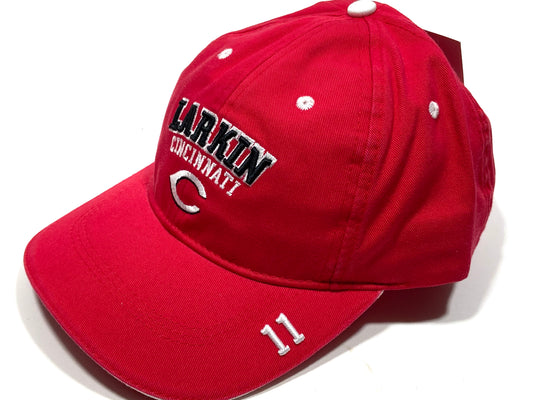 Cincinnati Reds Vintage MLB Barry Larkin #11 Cap By Drew Pearson Marketing