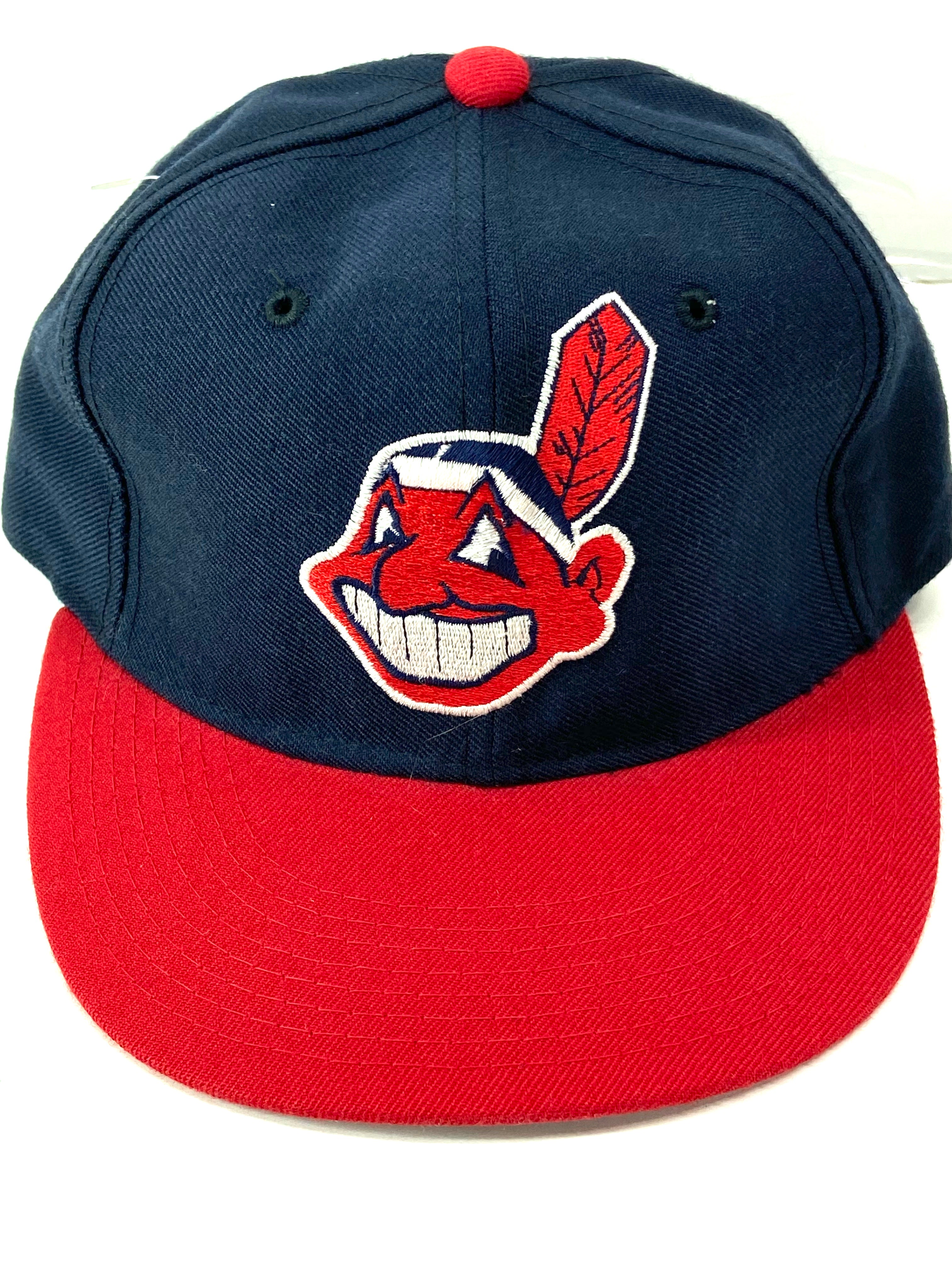 Cleveland Indians Vintage MLB Fitted 100% Wool Cap By New Era