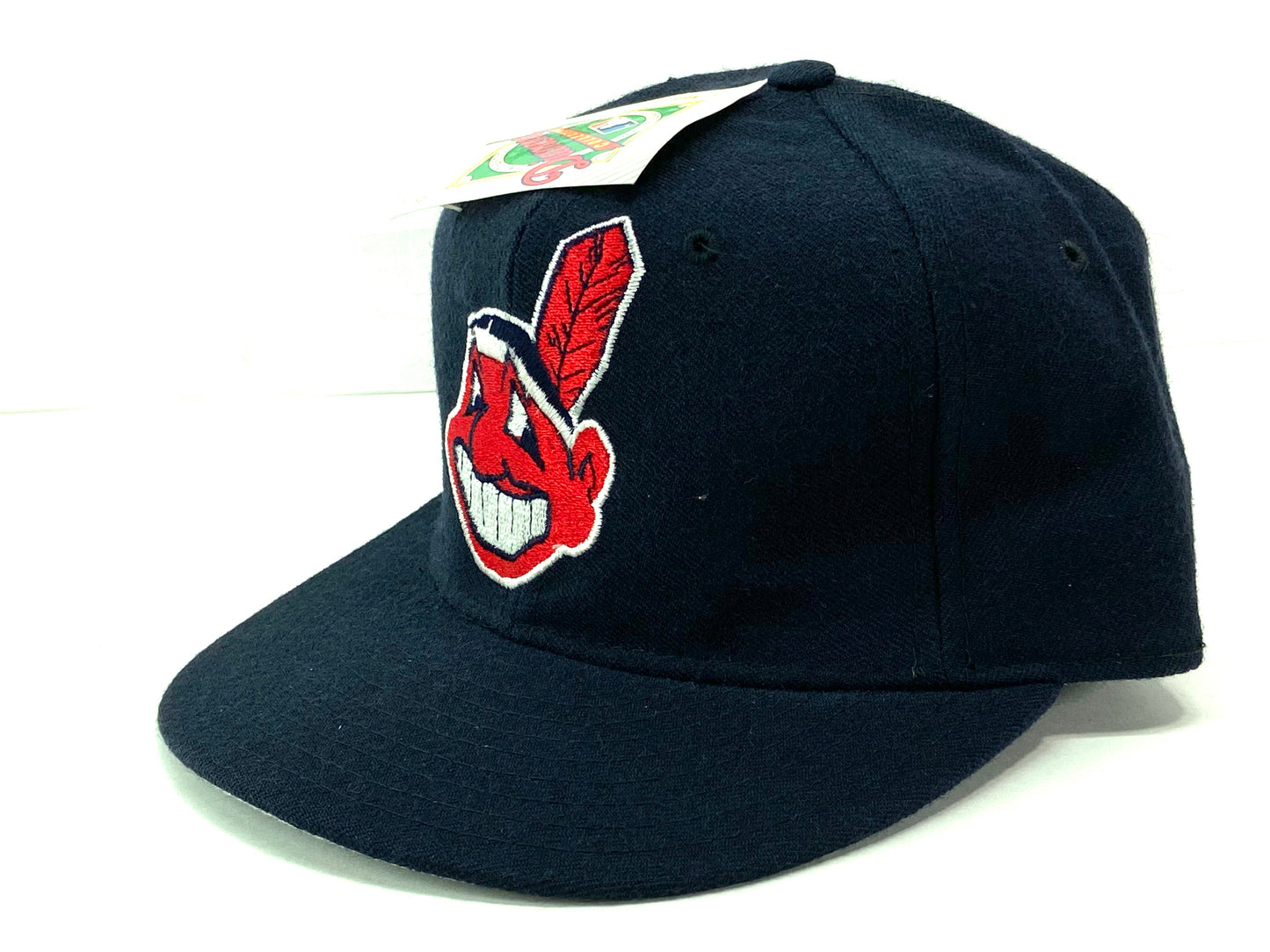 Cleveland Indians Vintage MLB Fitted 100% Wool Hat By New Era