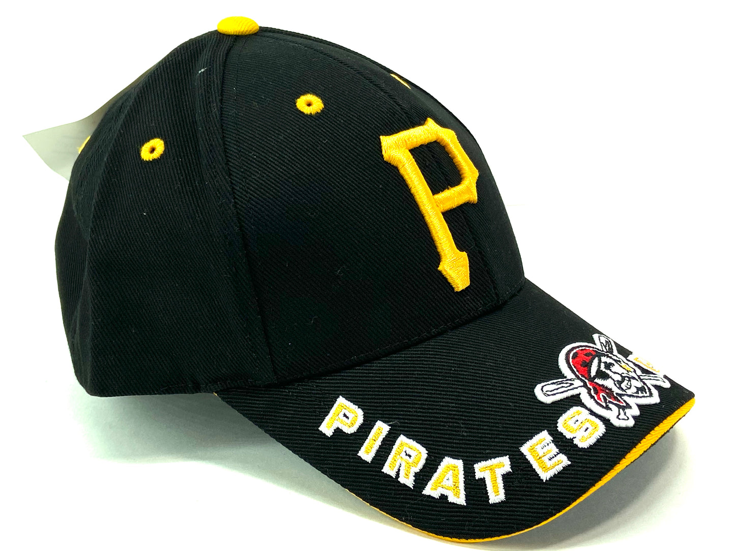Pittsburgh Pirates Vintage MLB Black "Clutch" Logo Hat by Twins Enterprise