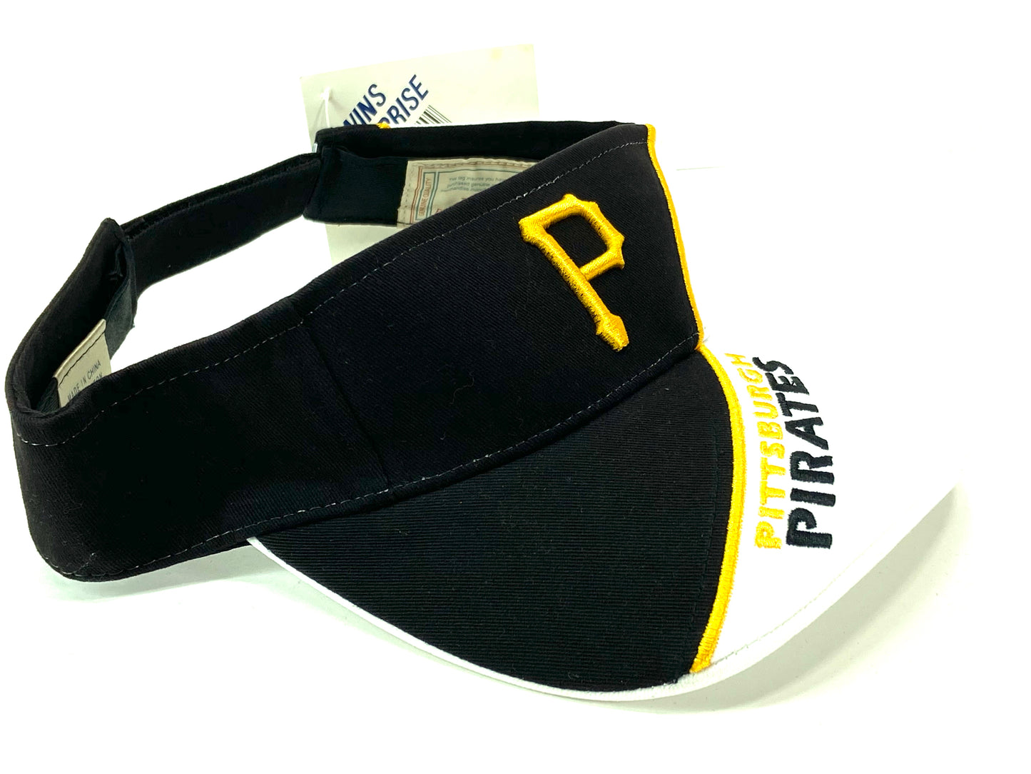 Pittsburgh Pirates NOS Vintage MLB Two-Tone Visor by Twins Enterprise