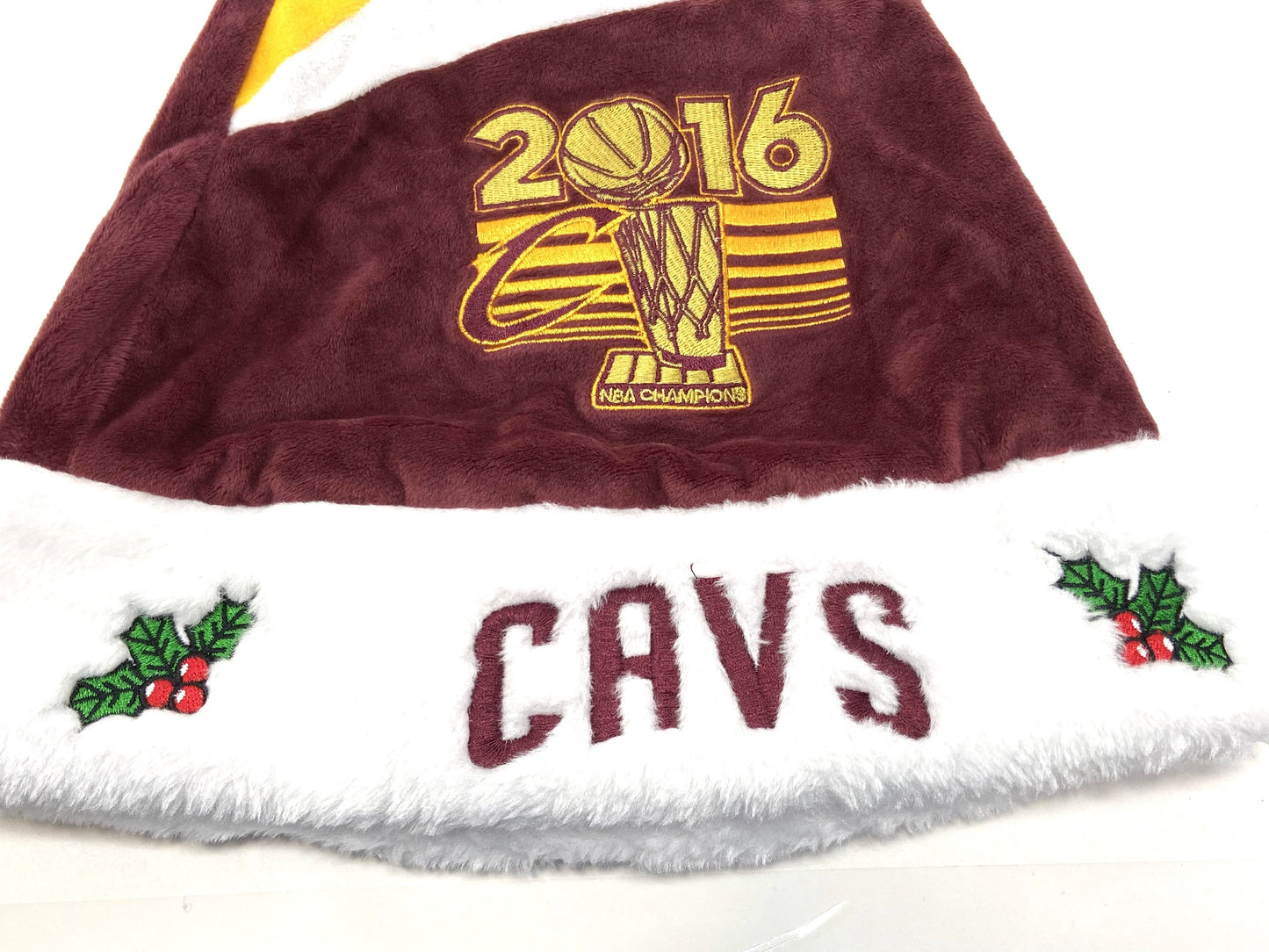 Cleveland Cavaliers 2016 NBA Champs Logo Santa Hat by Forever Collectibles