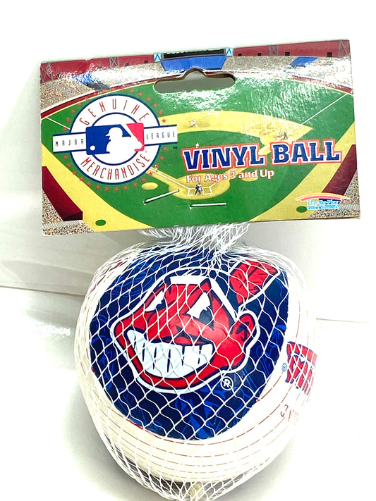 Cleveland Indians Vintage MLB 1999 Vinyl Mush Ball Toy From Play-By-Play