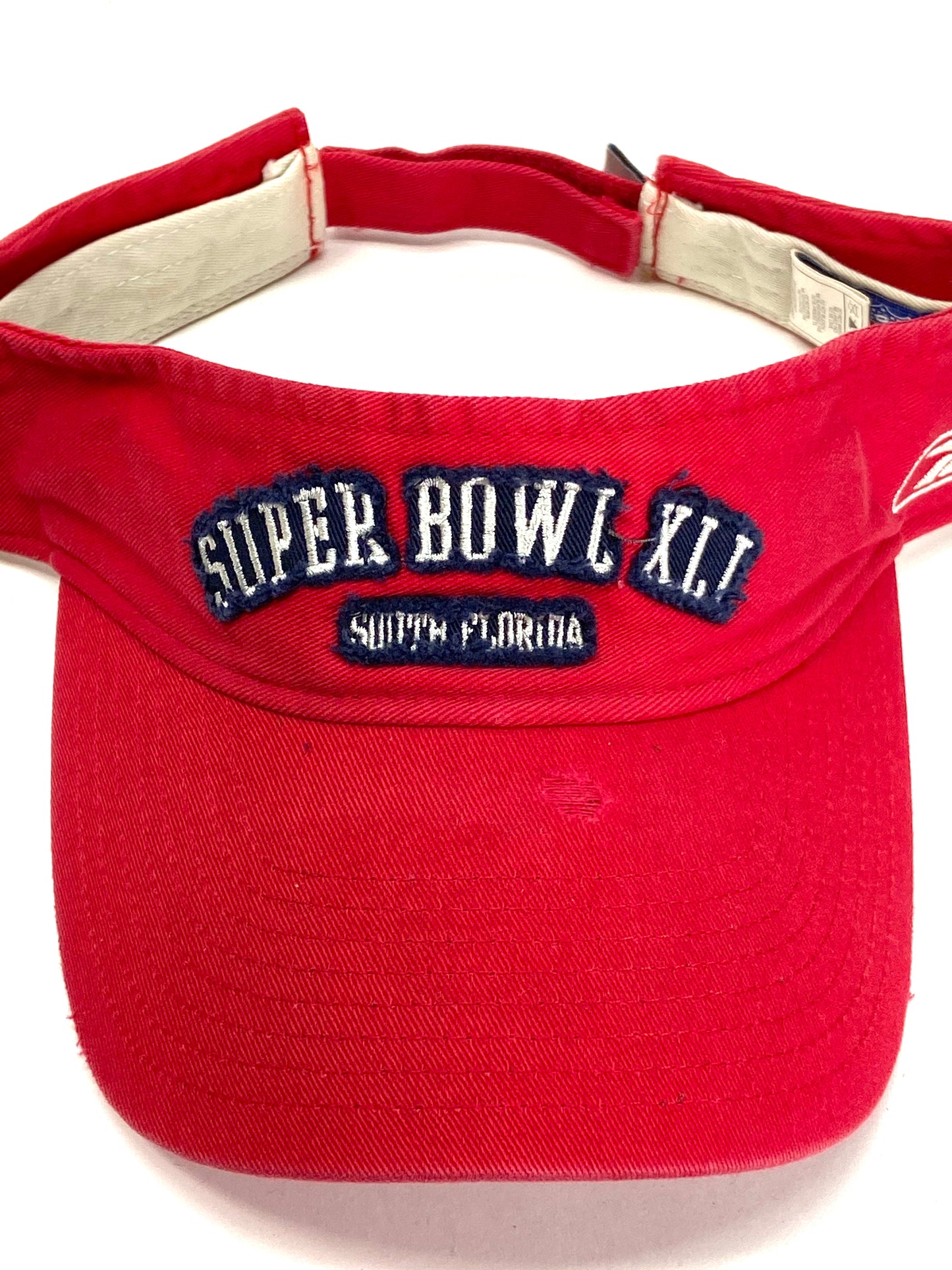 Super Bowl XLI (41) NFL "Tattered" Adult Visors