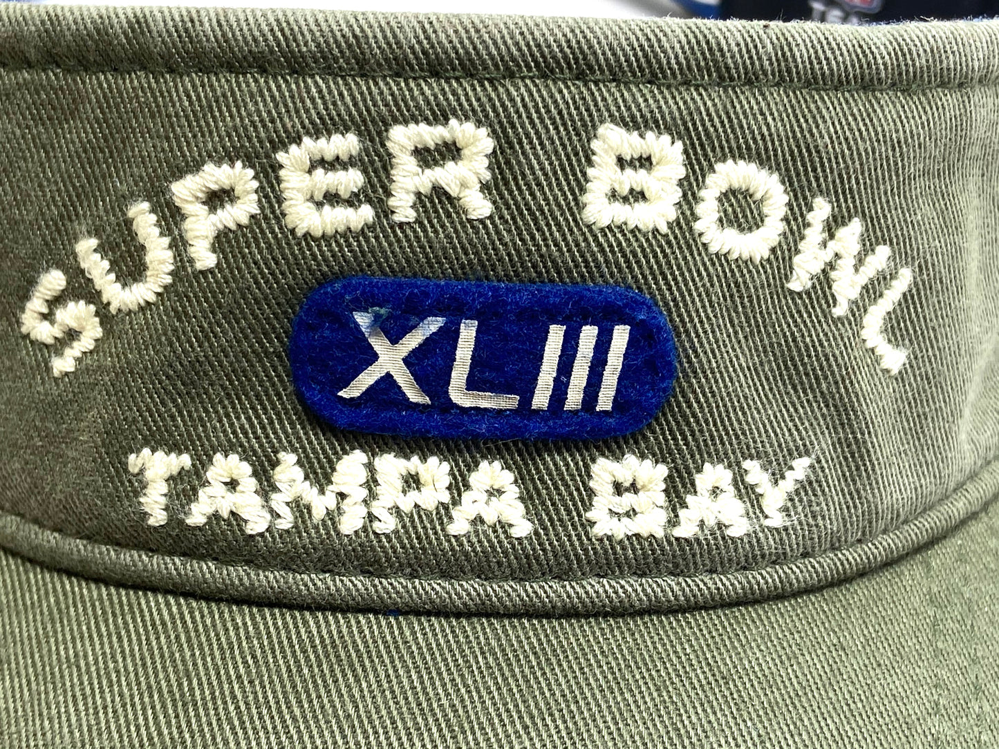 Super Bowl XLIII (43) NFL Commemorative Adult Dark Green Visor