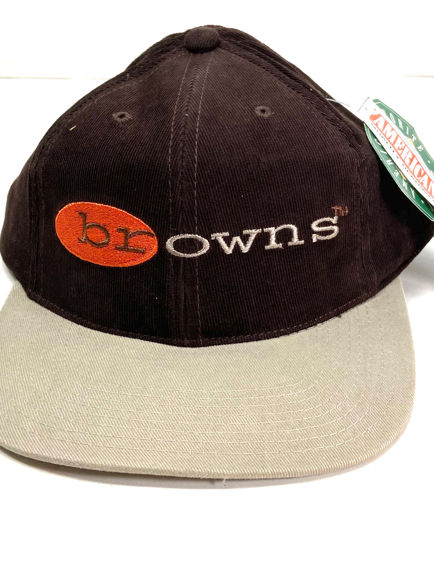 Cleveland Browns Vintage Late '90's NFL Brown Corduroy Cap by American Needle