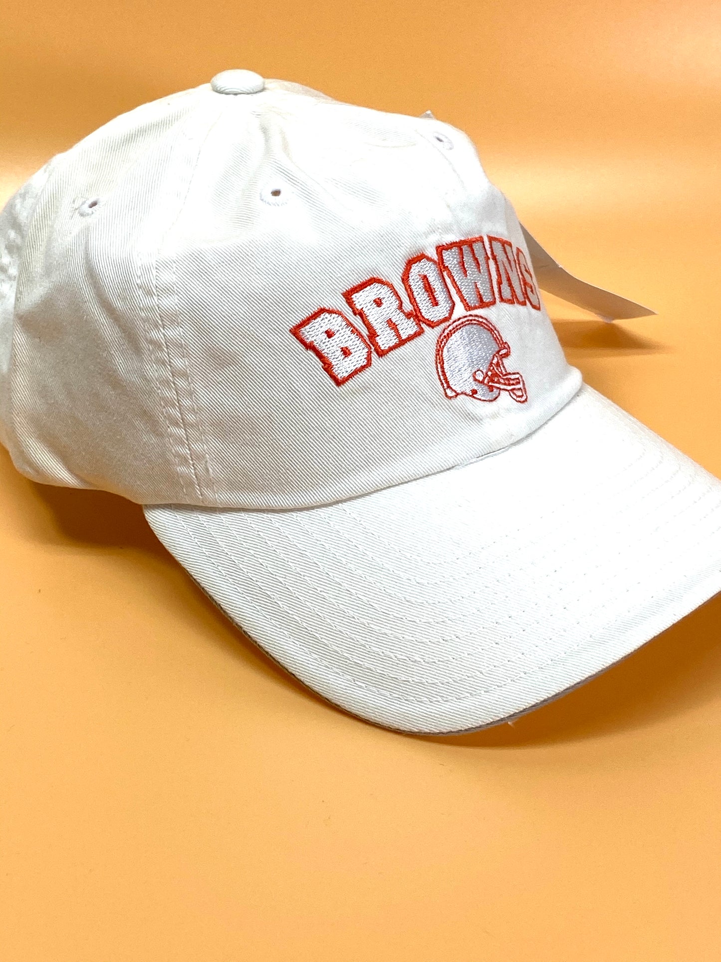 Cleveland Browns Vintage NFL Unstructured White Cap by American Needle