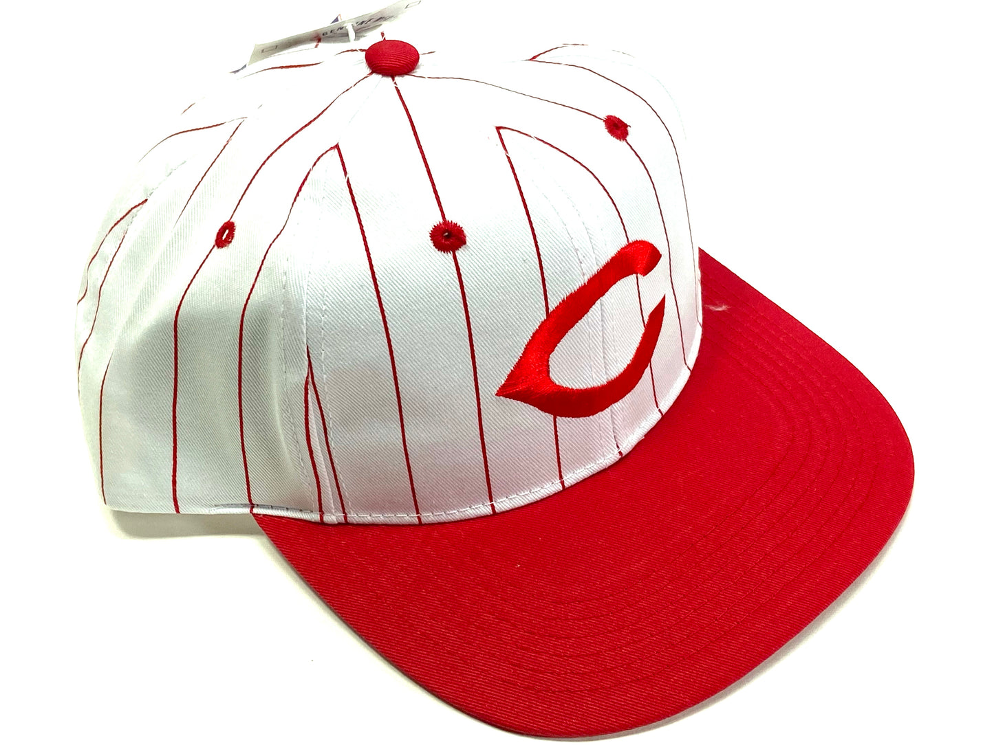 Cincinnati Reds Vintage MLB Juvenile Pinstripe Cap By Fresh Caps/Drew Pearson