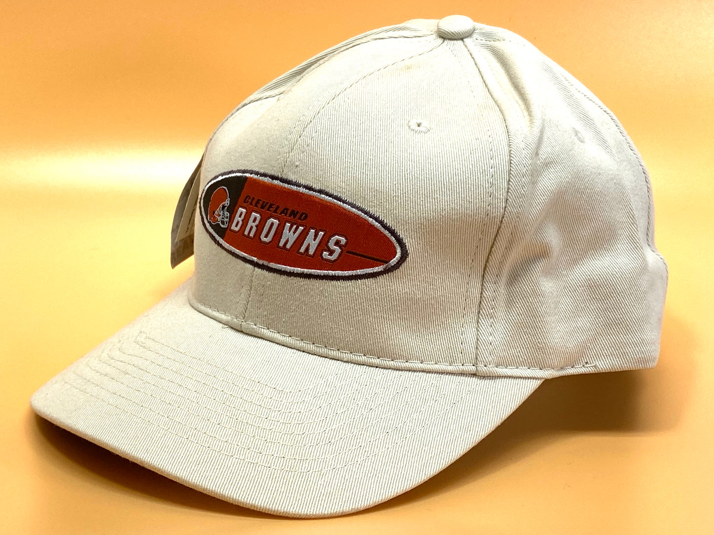 Cleveland Browns Vintage Late '90's NFL Cream Logo Cap By Logo Athletic