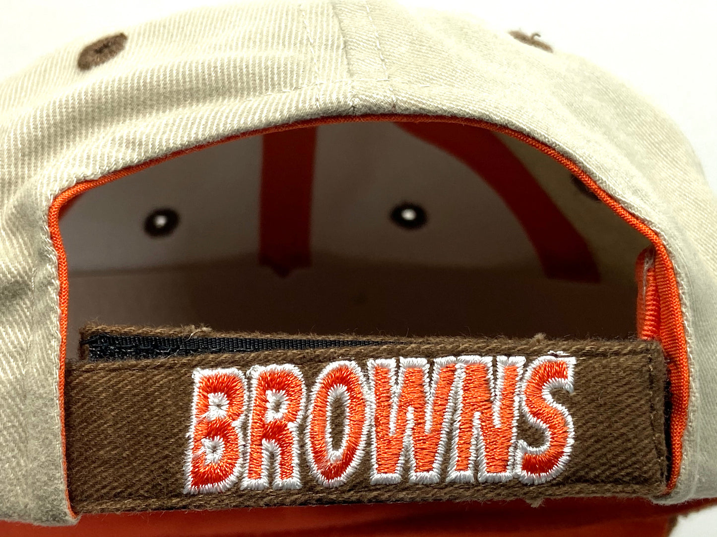 Cleveland Browns Vintage NFL Khaki Cotton Logo Cap by Annco