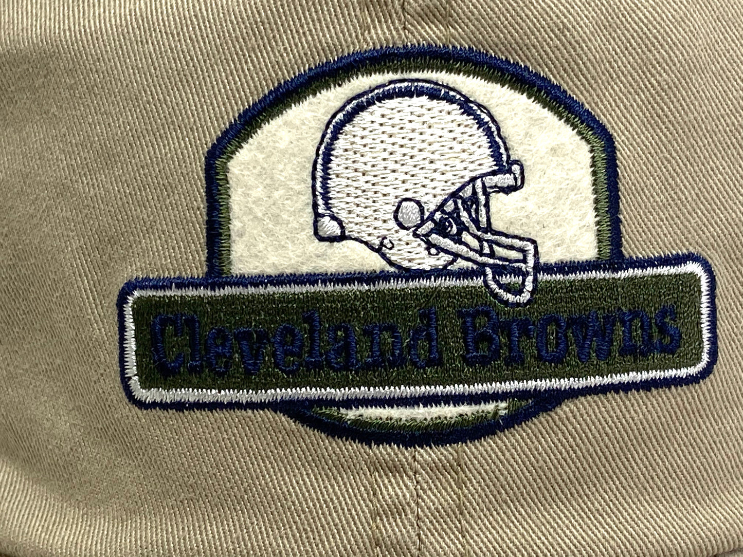 Cleveland Browns Vintage NFL Khaki W/White Logo Cap by American Needle