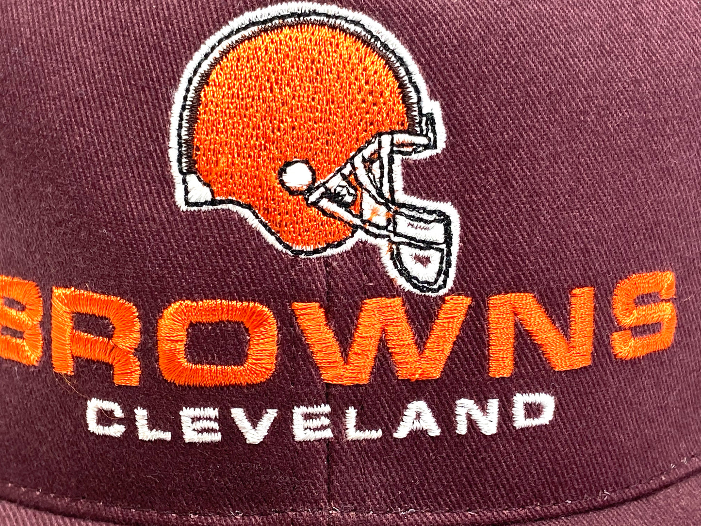 Cleveland Browns Vintage NFL Maroon 'Stache' Cap by Twins Enterprise