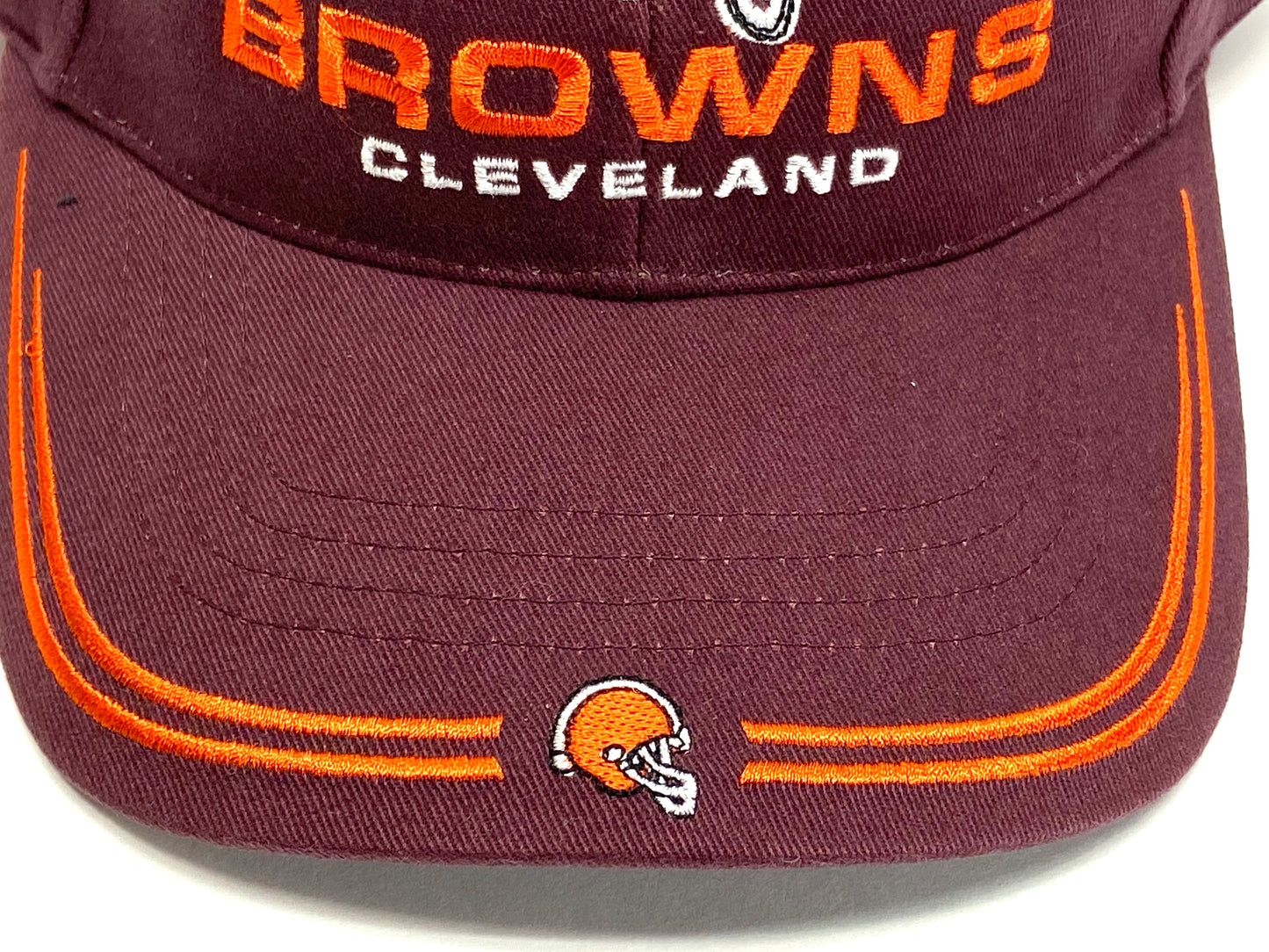 Cleveland Browns Vintage NFL Maroon 'Stache' Cap by Twins Enterprise