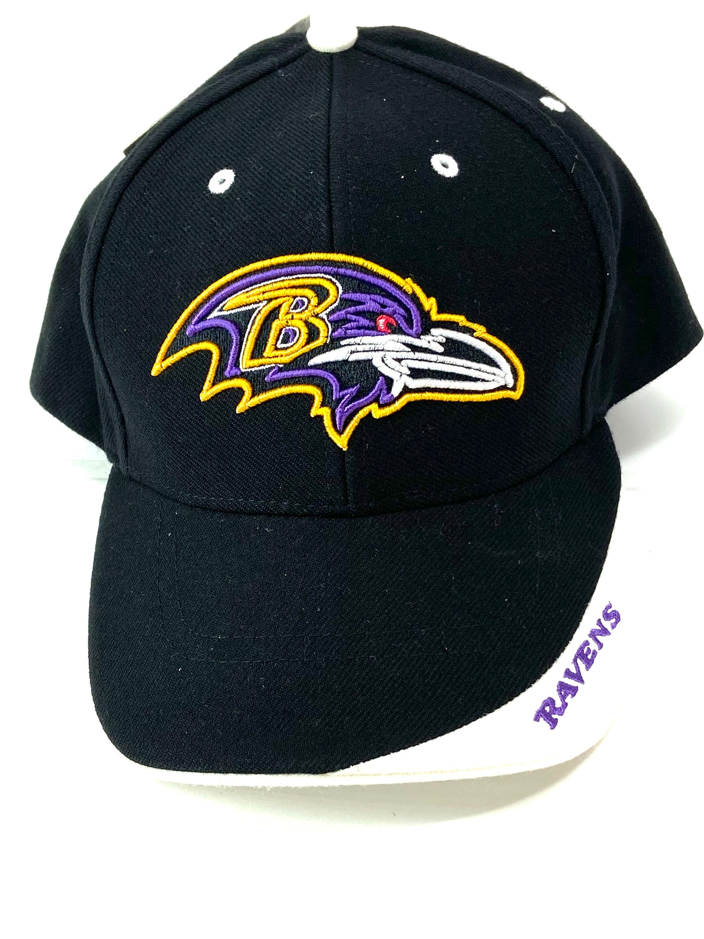 Baltimore Ravens Vintage NFL 15% Wool Black Logo Cap by Twins Enterprise