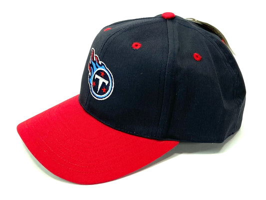 Tennessee Titans Vintage NFL Navy/Red Twill Snapback Replica Cap by Drew Pearson Marketing