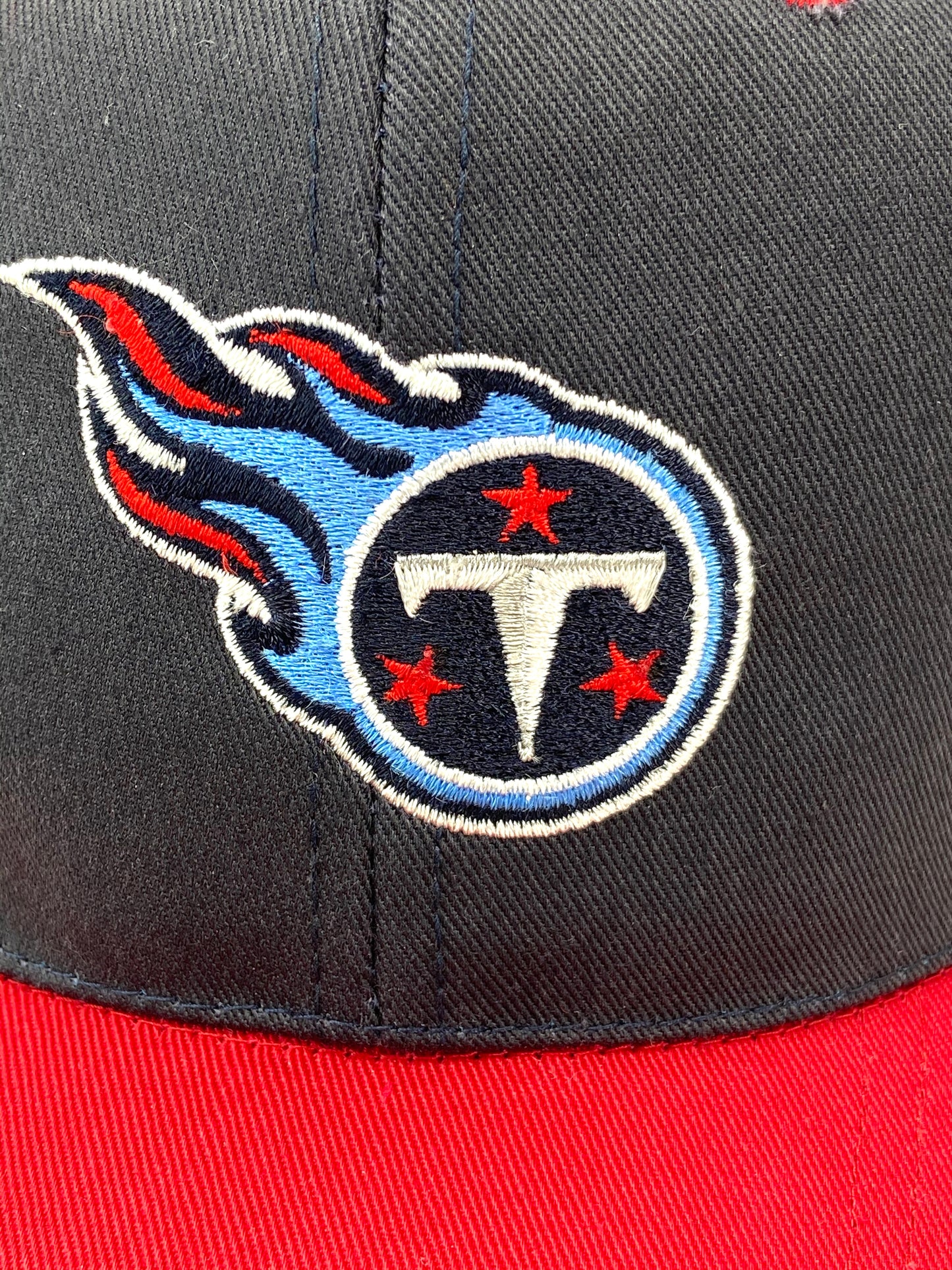 Tennessee Titans Vintage NFL Navy/Red Twill Snapback Replica Cap by Drew Pearson Marketing