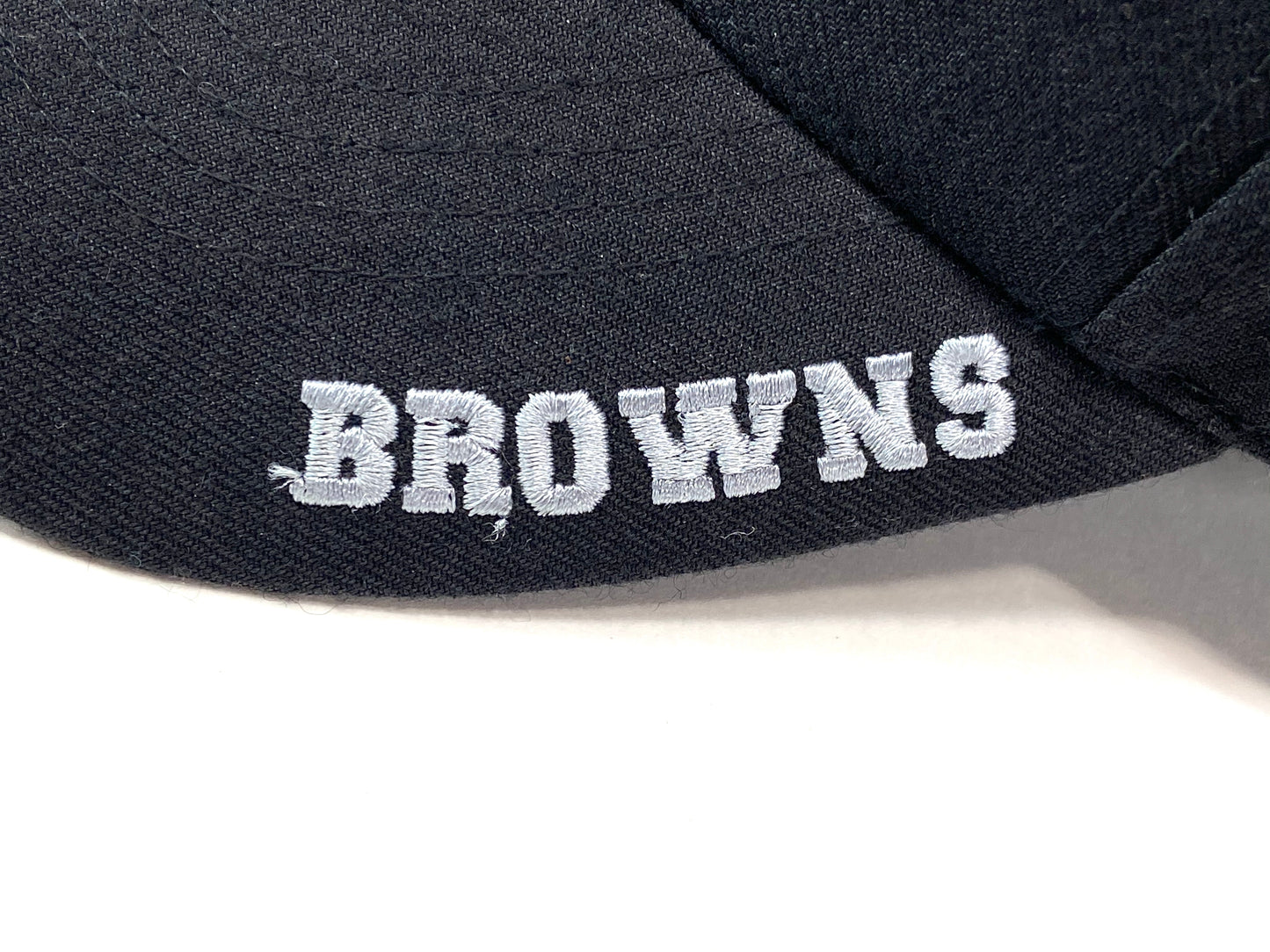 Cleveland Browns Vintage NFL Black 30% Wool Logo Cap By Twins Enterprise