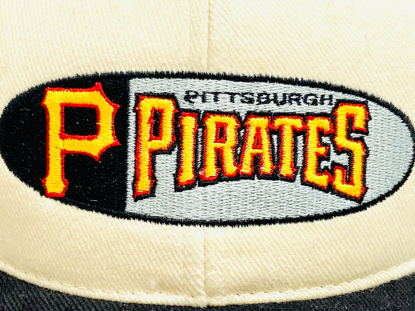 Pittsburgh Pirates NOS Vintage MLB Cream Logo "P" Cap by Twins Enterprise