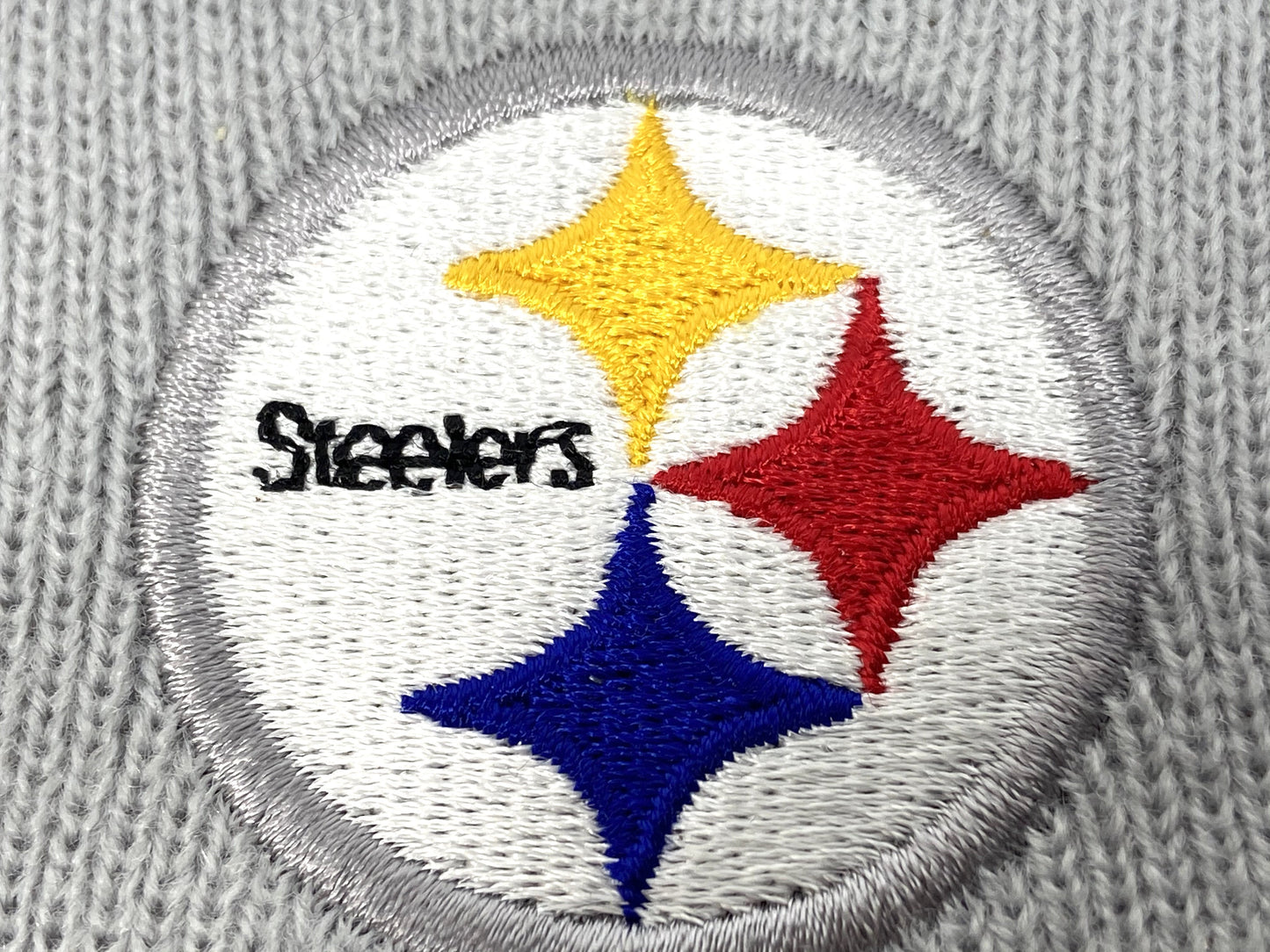Pittsburgh Steelers Vintage NFL Gray Logo Headband NOS By G Knit Company