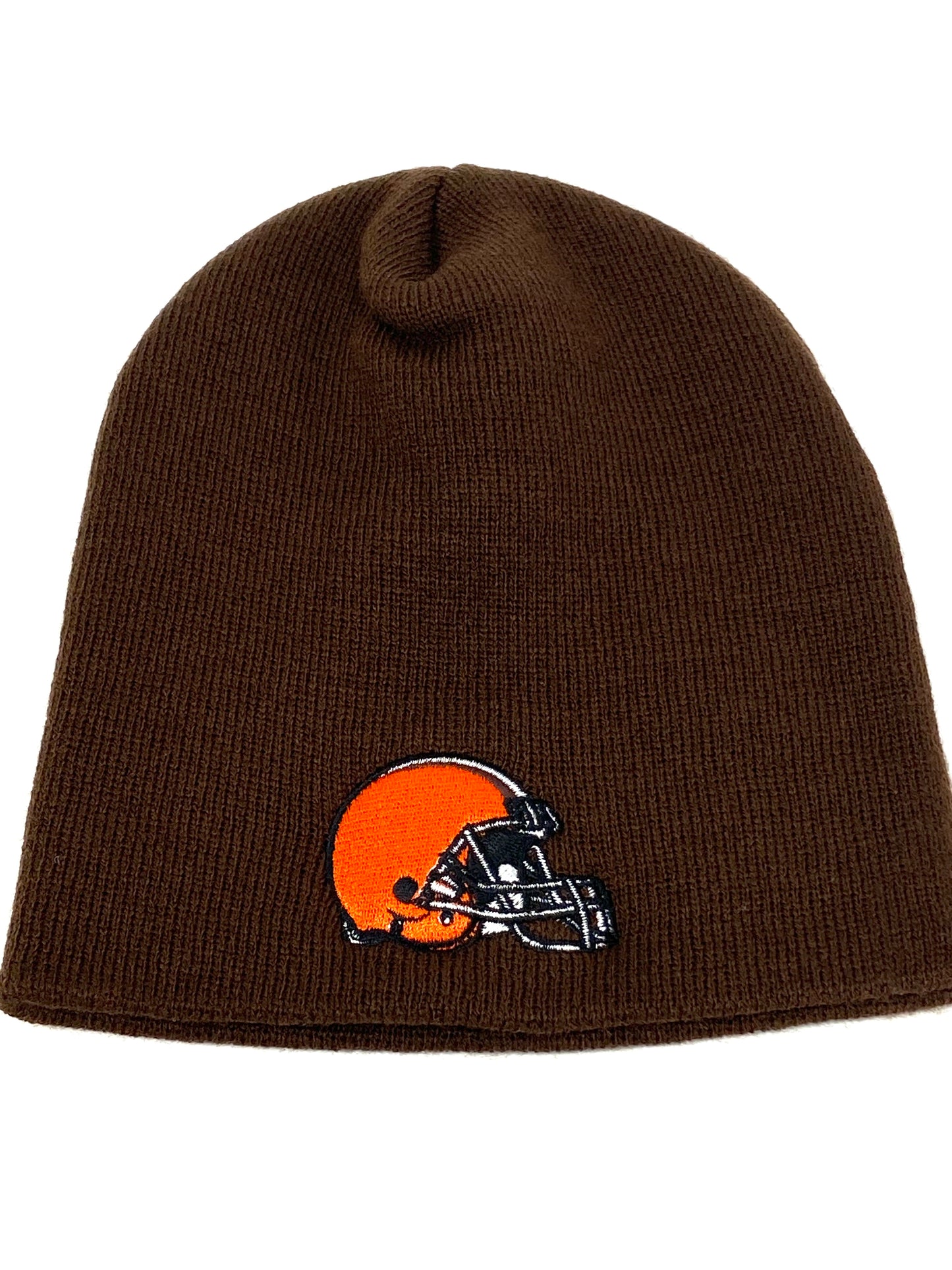 Cleveland Browns Vintage NFL Brown Logo Cuffless Beanie By Yupoong