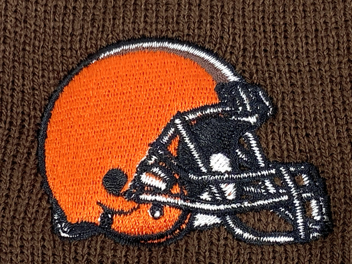 Cleveland Browns Vintage NFL Brown Logo Cuffless Beanie By Yupoong