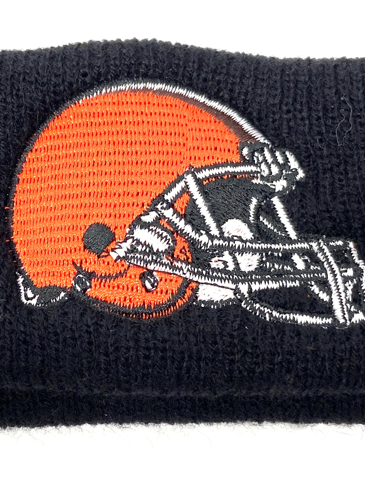 Cleveland Browns Vintage NFL Black Logo Headband (NOS) By NFL