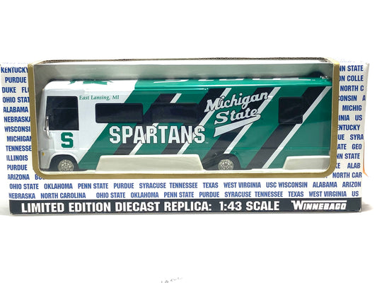 Michigan State Spartans Vintage 2001 NCAA 1:43 Winnebago NOS by White Rose Collectibles