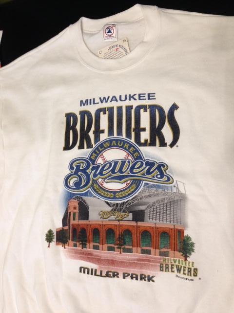 Milwaukee Brewers Vintage MLB Miller Park 2001 Sweatshirt NOS by Delta/Ultra Fleece