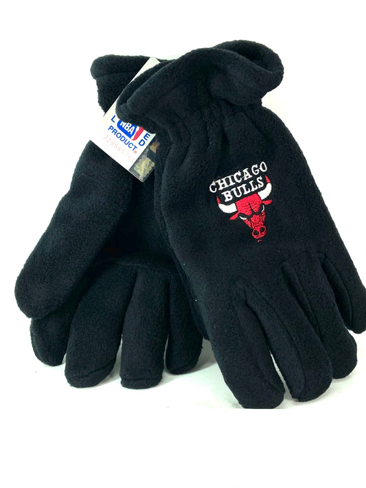 Chicago Bulls Vintage NBA Men's Black Fleece Gloves by Drew Pearson Marketing